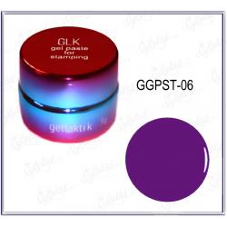 Гель-паста для стемпинга GELLAKTIK №06 Фиолетовая (GGPST-06)
